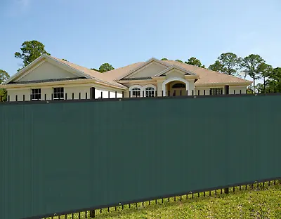 4' 5' 6' 8' Feet Tall Green Privacy Fence Windscreen Shade Mesh Fabric Shade • $38.24