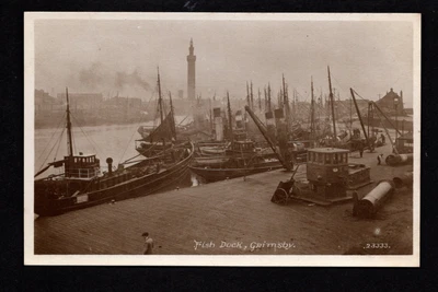 £12.50 • Buy Grimsby - Fish Dock - Real Photographic Postcard