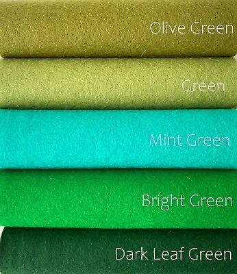 De Witte Engel 100% Wool True Felt 20 Cm X 30 Cm X 1.2 Mm / Various Colours NEW! • £2.50