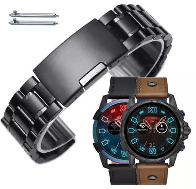 Black Metal Replacement Watch Band For Diesel Full Guard 2.5  DZT2013 DZT2009 16 • $19.95