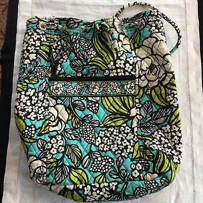 Vera Bradley Island Blooms (RETIRED PATTERN) Small Cinch-top Backpack 2012  • $19.99