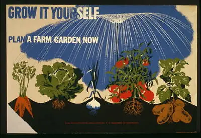 Grow It YourselfPlan A Farm GardenWorld WarVictory Gardenc1942War Work • $9.99