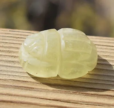 Libyan Desert Glass Scarab Desert Glass From An Asteroid Impact- 10 Gram • £120.64