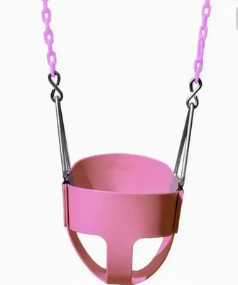 $40 • Buy Gorilla Playsets Full Bucket Swing Toddler Coated Chains Plastic/Metal In Pink