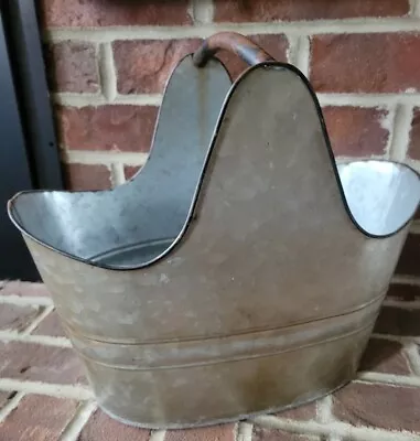 Primitive Farmhouse Rustic Metal Bucket 😍 F3 • $24.95