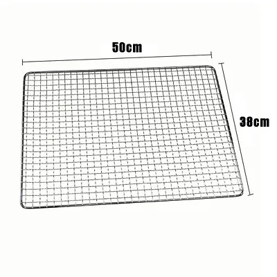 £8.39 • Buy BBQ Grill Stainless Steel Net Barbecue Grates Replacement Grids Mesh Wire Rack 