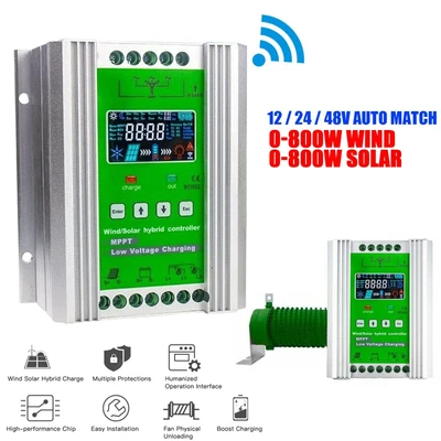 £200.99 • Buy 3000W Wind Solar Hybrid Charge Controller 12V 24V 48V Mppt Panel Turbine Station