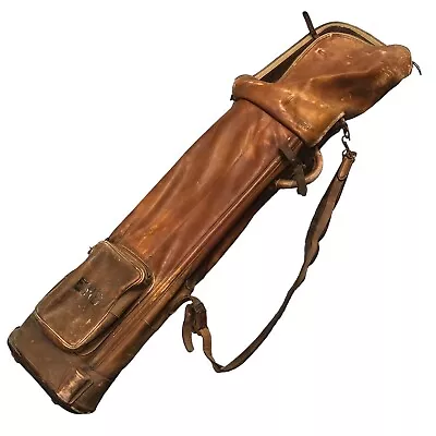 Antique Hickory Era Golf Bag Brown Soft Leather EHB BGC • $145.22