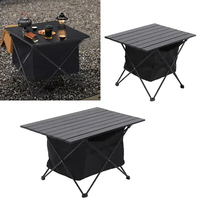 Foldable Camping Table Portable Picnic Table BBQ Fishing Chair Camping Furniture • £20.95