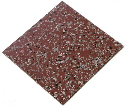 Terracotta Speckled Heavy Duty Compressed Quartz Vinyl Floor Tiles 300mm • £1.49