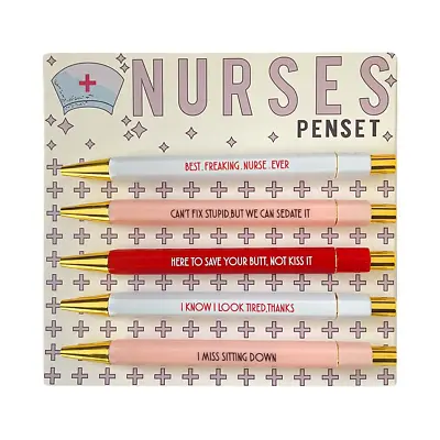 5Pcs Nurses Pen With Mood  Multifunctional Portable Funny Nurses Ballpoint9369 • $8.16
