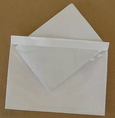 7.5  X 5.5  Clear Adhesive Packing List Shipping Label Envelopes Pouches 50  Pcs • $9.75