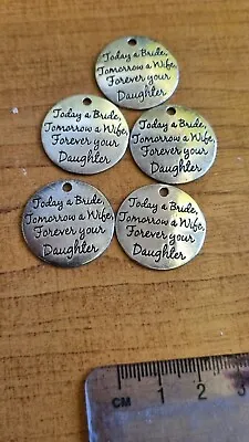 Today A Bride Tomorrow A Wife Forever Your Daughter Message Plate. (Crafting) • £4.50