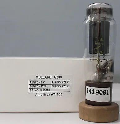 GZ33 Mullard Triple Mica Made In Gt.Britain Amplitrex Tested Qty 1 Pc • $144