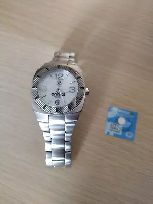 Animal Notus Watch Stainless Steel White Dial New Battery Fully Working • £90