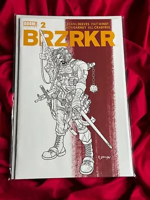 Brzrkr #2~Grampa B/w Splash Variant~Keanu Reeves Garney Kindt Story Art~NM • $0.85