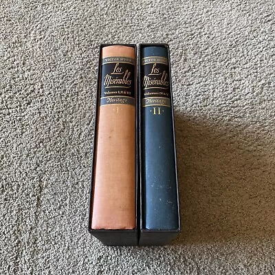 Les Miserables By Victor Hugo Volumes I And II Heritage Press HC With Slipcase • $27