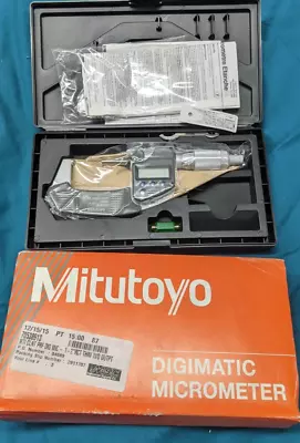 Mitutoyo 293-345-30 1-2  Ip65 .0005  Grad Digital Micrometer • $195