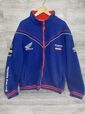 Honda CBR Fireblade Race Team Fleece Jacket Size XXXL Honda Racing Blue • £39.99