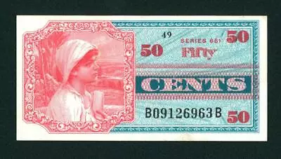 Series 661 50 Cents (CHOICE CU) US Military Payment Certificate PAPER CURRENCY • $9.59