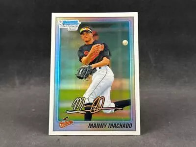 2010 Bowman Draft Chrome Manny Machado Bdpp80 1st Prospect Refractor Sp Padres • $29.99