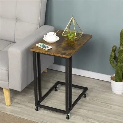 £28.79 • Buy Mobile Side Table, C Shaped Sofa End Table, Coffee Snack Table For Living Room