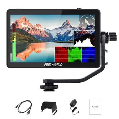 Feelworld F6 PLUS V2 Monitor Touch Screen 3D LUT 4K HDMI Video Camera DSLR USA • $113