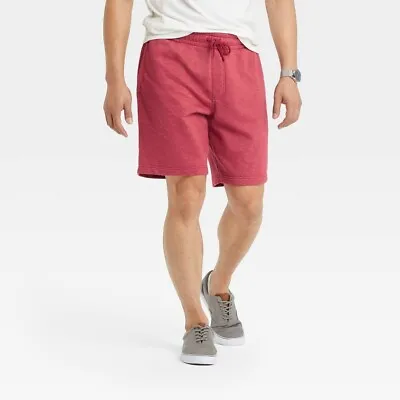 Goodfellow & Co Mens Red Cotton Stretch Drawstring Knit Lounge Shorts Size M • $19.05