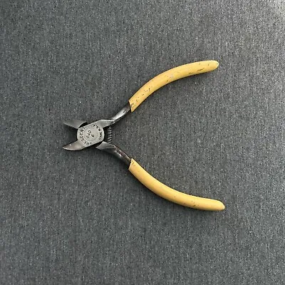 Vintage Crescent Tool Crestoloy USA #940-6  Side Cutter Pliers Yellow Grip • $14