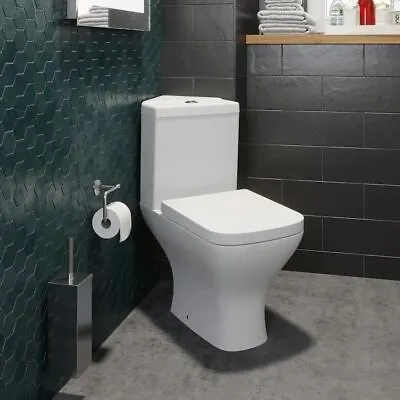 £154.97 • Buy Bathroom Corner Toilet Close Coupled Space Saving WC Pan Soft Close Seat Cistern