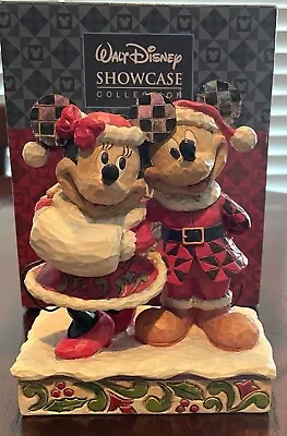 Jim Shore Disney Traditions - Holiday Duet  Mickey And Minnie Mouse Mint • $22.95