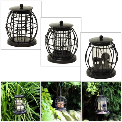 £12.92 • Buy Squirrel Proof Hanging Garden Wild Bird Feeders Seeds Peanuts Fatballs - 3 PACK