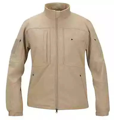 Propper BA Softshell Mens Size L Tan Desert Zip Up Military Jacket Coat 4233 • $39.99