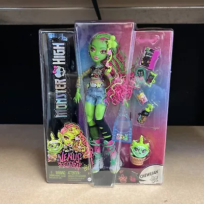 Mattel Monster High Venus Mcflytrap Fashion Doll  With Pet Chewlian Nib  Htf • $34.99