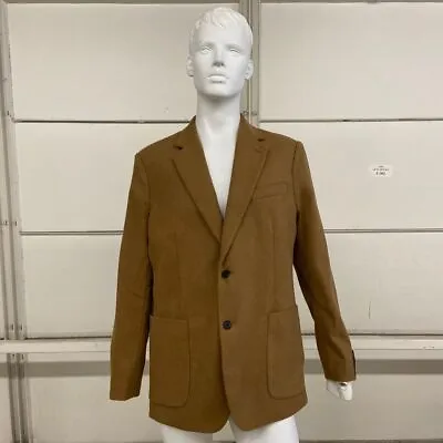 BANANA REPUBLIC Tailored-Fit Melton Blazer Men's Size 44R Vicuna • $144.95