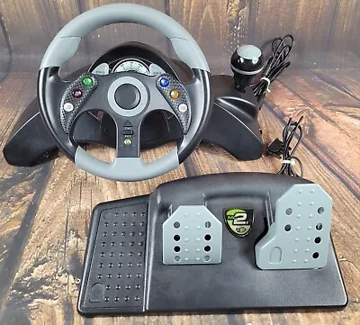 Mad Catz MadCatz MC2 Racing Steering Wheel & Pedals Controller Xbox 360 • $44.77