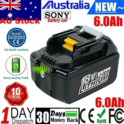 18V 6.0Ah Battery 18 Volt For Makita LXT BL1830 BL1850 BL1860 LITHIUM 194309-1 A • $29.99