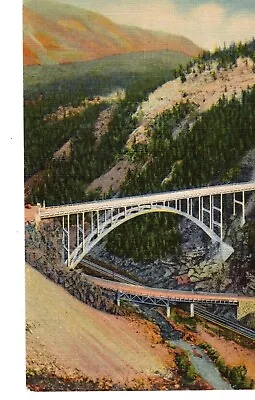High Bridge Over Eagle River Canon At Red Cliff CO Postcard • $2.75