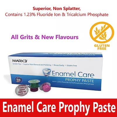 Dental Prophy Paste 600 Cups Prophylaxis Non Splatter Mark3 All Grits & Flavors • $53