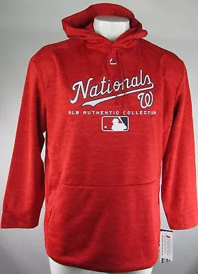 Washington Nationals MLB Majestic Men's Red Pullover Hoodie  • $44.99