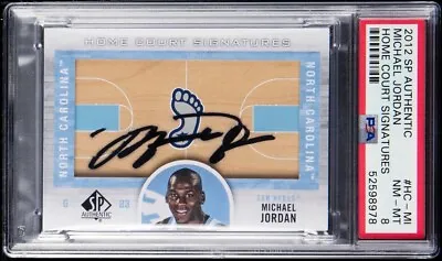 Michael Jordan 2012-13 Upper Deck SP Authentic Home Court Auto Signed Card PSA • $4999.99