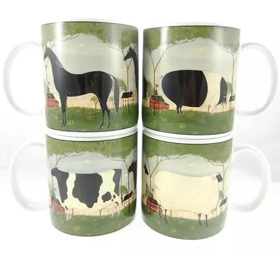 4pc Set Warren Kimball Vintage 2000 Animal Collection Mug Horse Pig Sheep Cow • $56