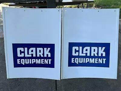 Clark Equipment Mud Flaps 30  Tall X 24  Wide Semi Truck White • $59.99