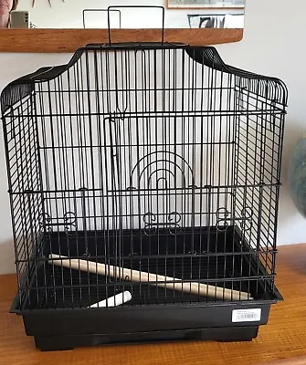 Liberta Siam Bird Cage - Medium - 52 X 46 X 36 Cm - Black - HERTS • £27