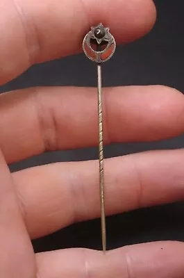 £38 • Buy Antique Victorian Silver Agate Gemstone Hat Pin. 🇬🇧 Free UK P&P 
