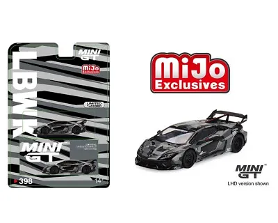 Mini GT 1:64 LB WORKS Lamborghini Huracan GT Digital Camouflage MGT00398 Diecast • $15.49