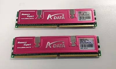 A-Data 240pin DDR2-800 AD2800001GMU2 1GX8 2GB RAM Memory (2 X 1GB DIMMs) • £5