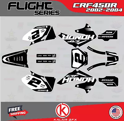 Graphics Kit For Honda CRF450R (2002-2004) Flight - WHITE • $96.99