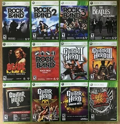 $24.97 • Buy Rock Band / Guitar Hero (Microsoft Xbox 360)  Cleaned And Tested