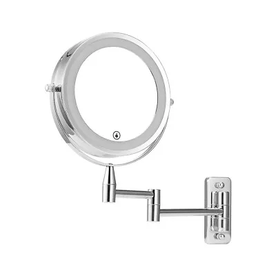 Wall Mounted Extendable Swivel Magnifying Makeup Mirror Shaving Bathroom Mirror • £24.95